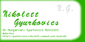 nikolett gyurkovics business card